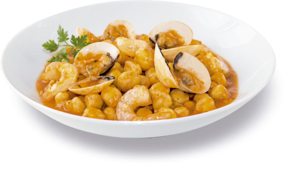 Chickpeas with clams